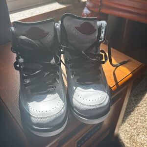 Jordan Kids Shoes Black and Gray
